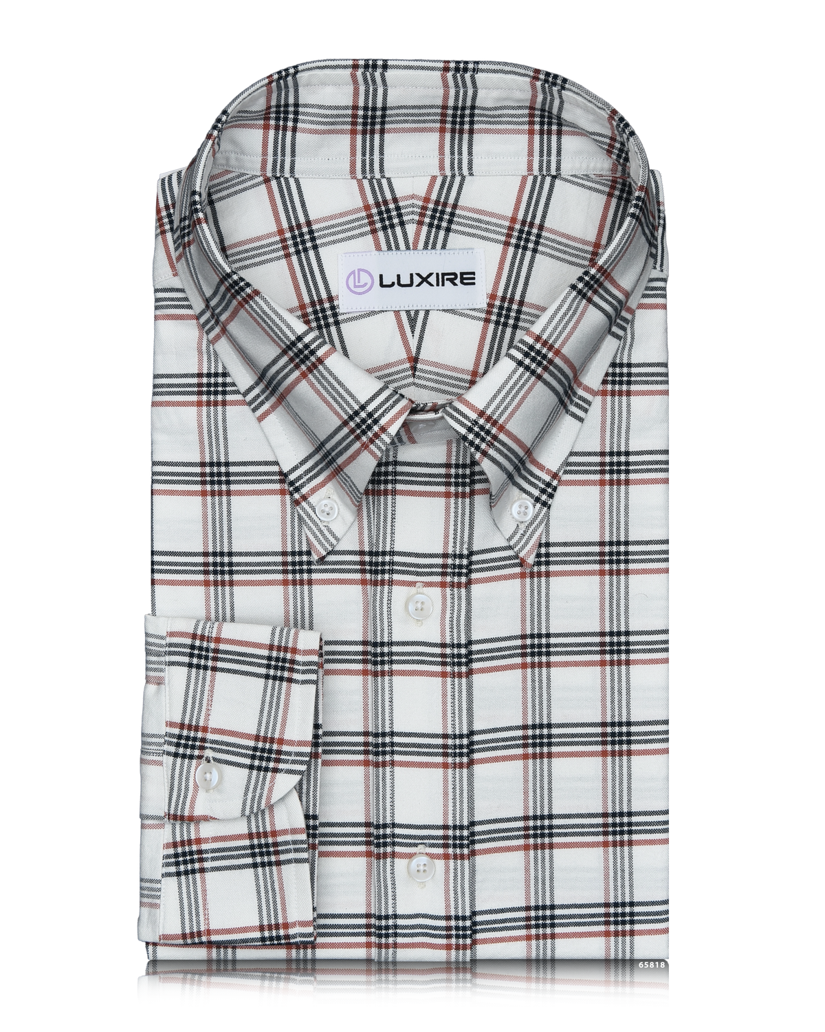Red Navy Tattersall Checks Shirt - 1