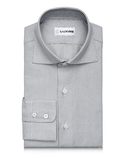 Black on White Pin Stripes