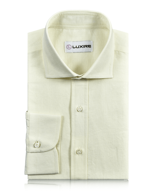 Pale Yellow Linen Shirt