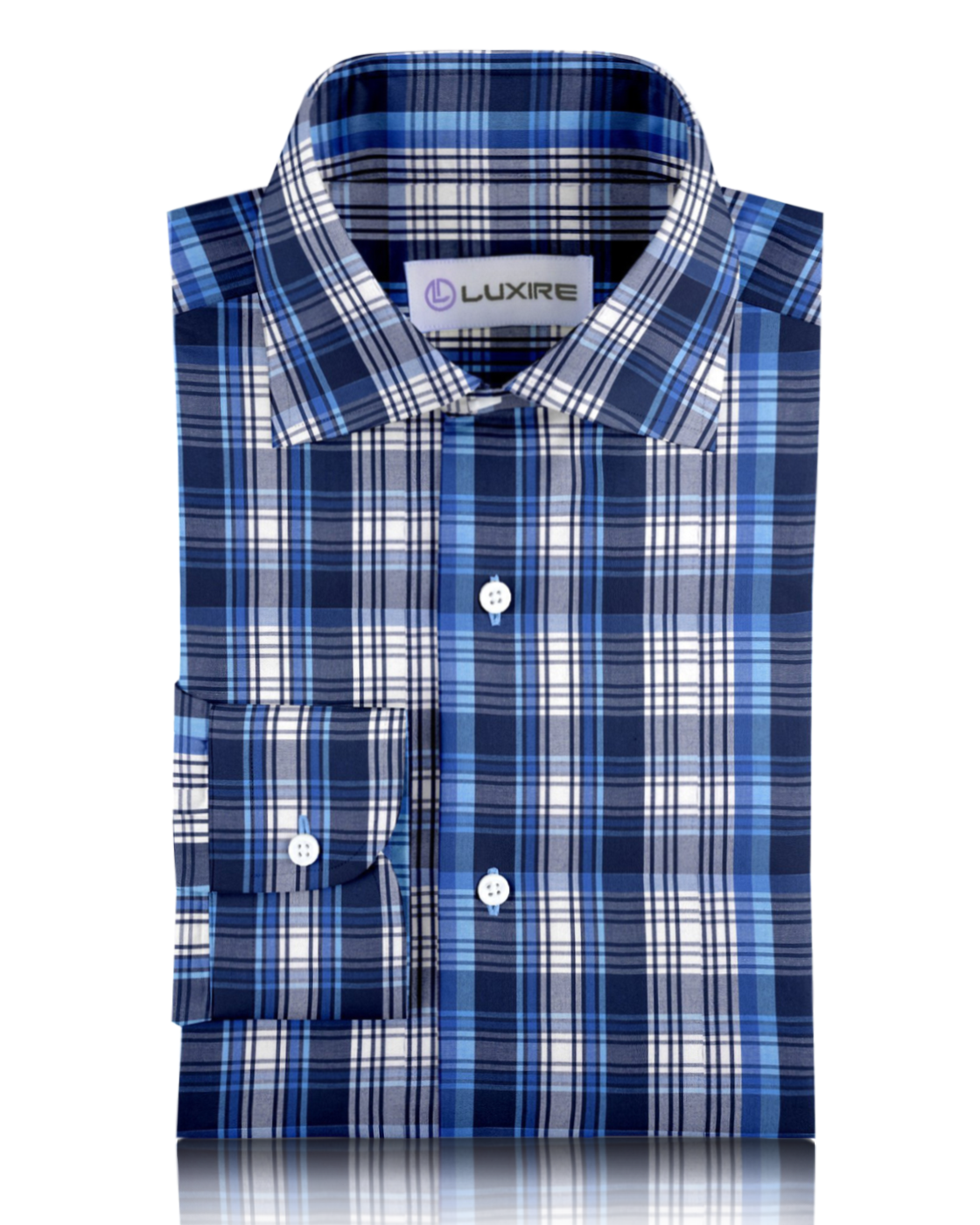 Shades Of Blue Madras Checks Shirt - 1