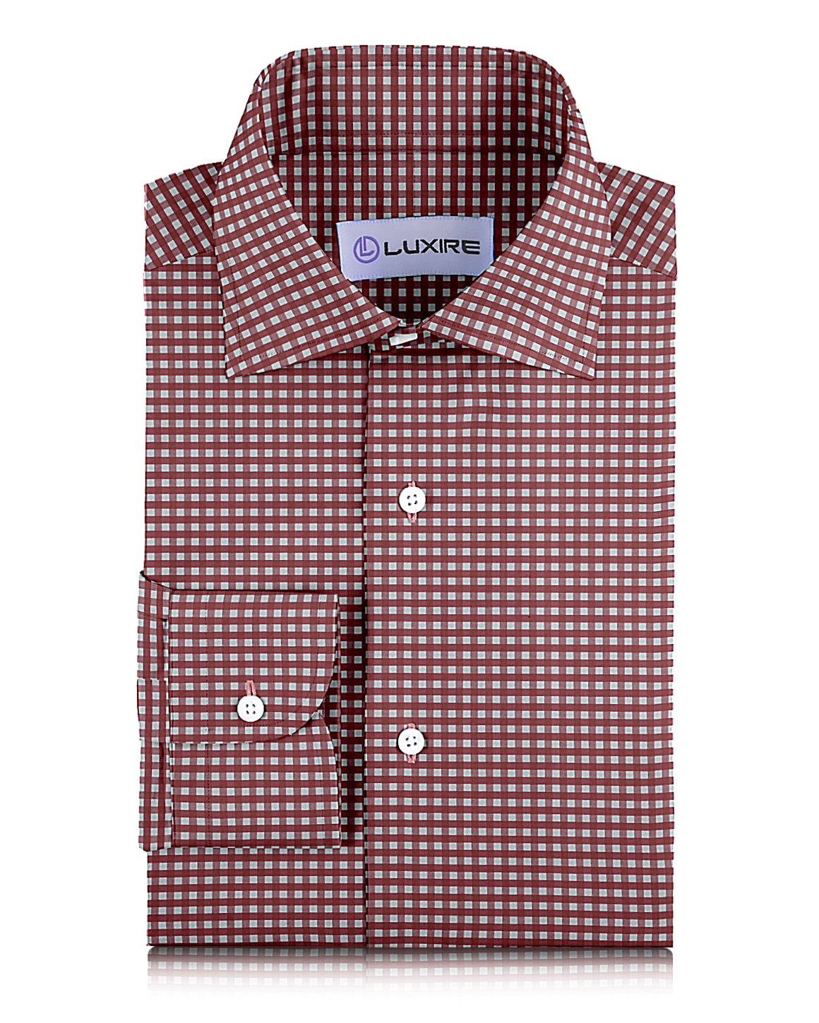 Salmon Pink Gingham - 1