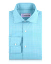 Linen: Teal Blue Graph Checks