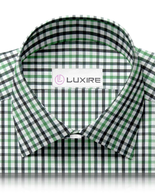 Friday Shirt:Shades Of Green Gingham - 2