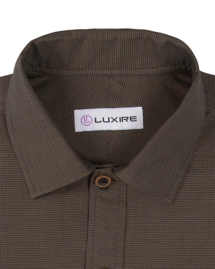 Brown Black Pin Checks