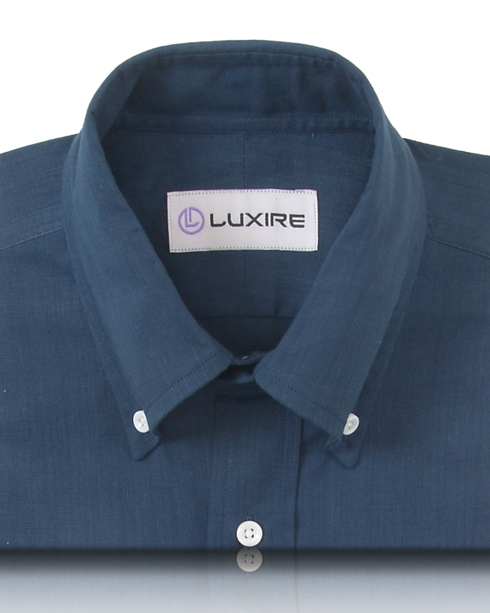 Navy Blue Chambray Shirt - 2