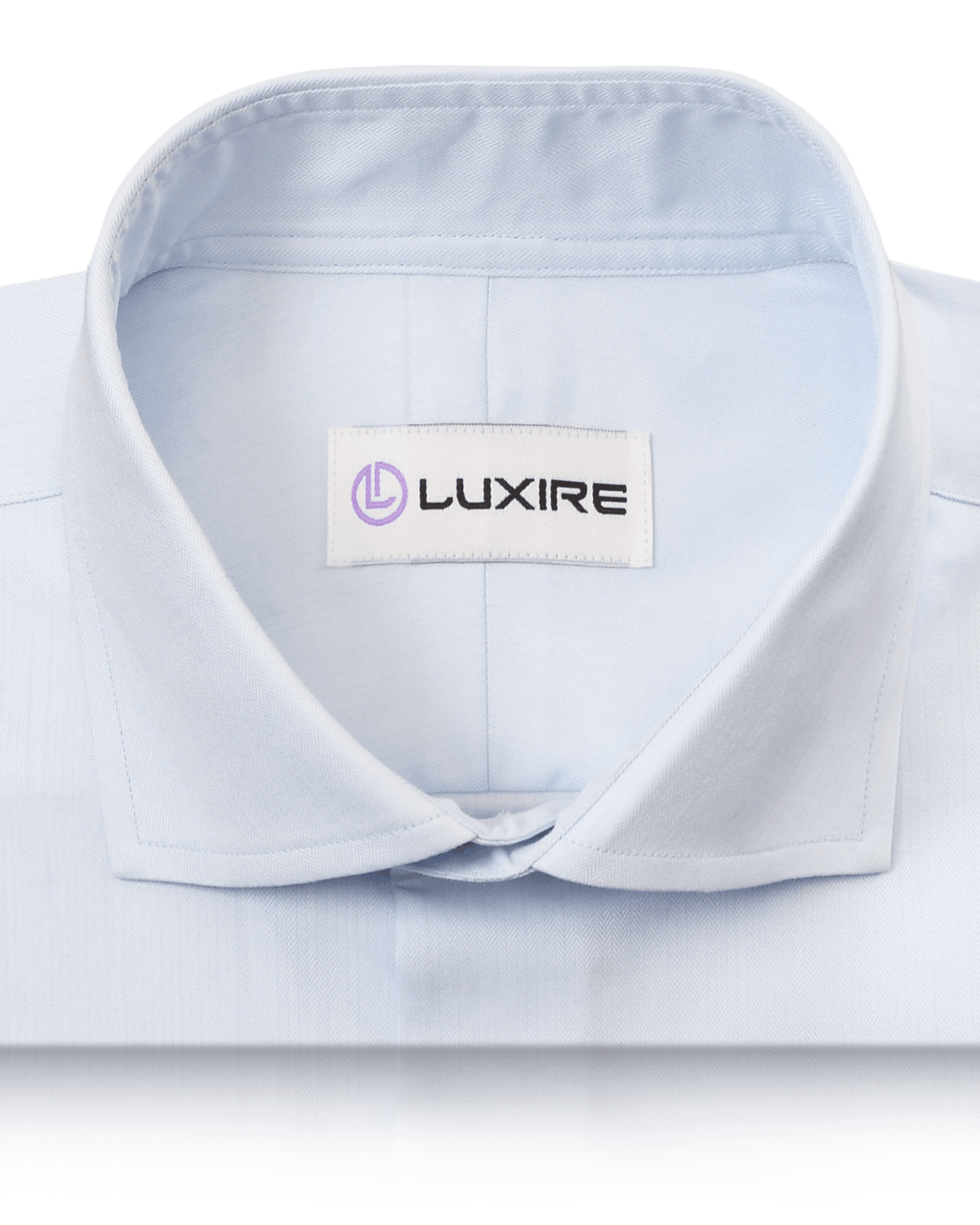 Pale Blue Herringbone Shirt - 2
