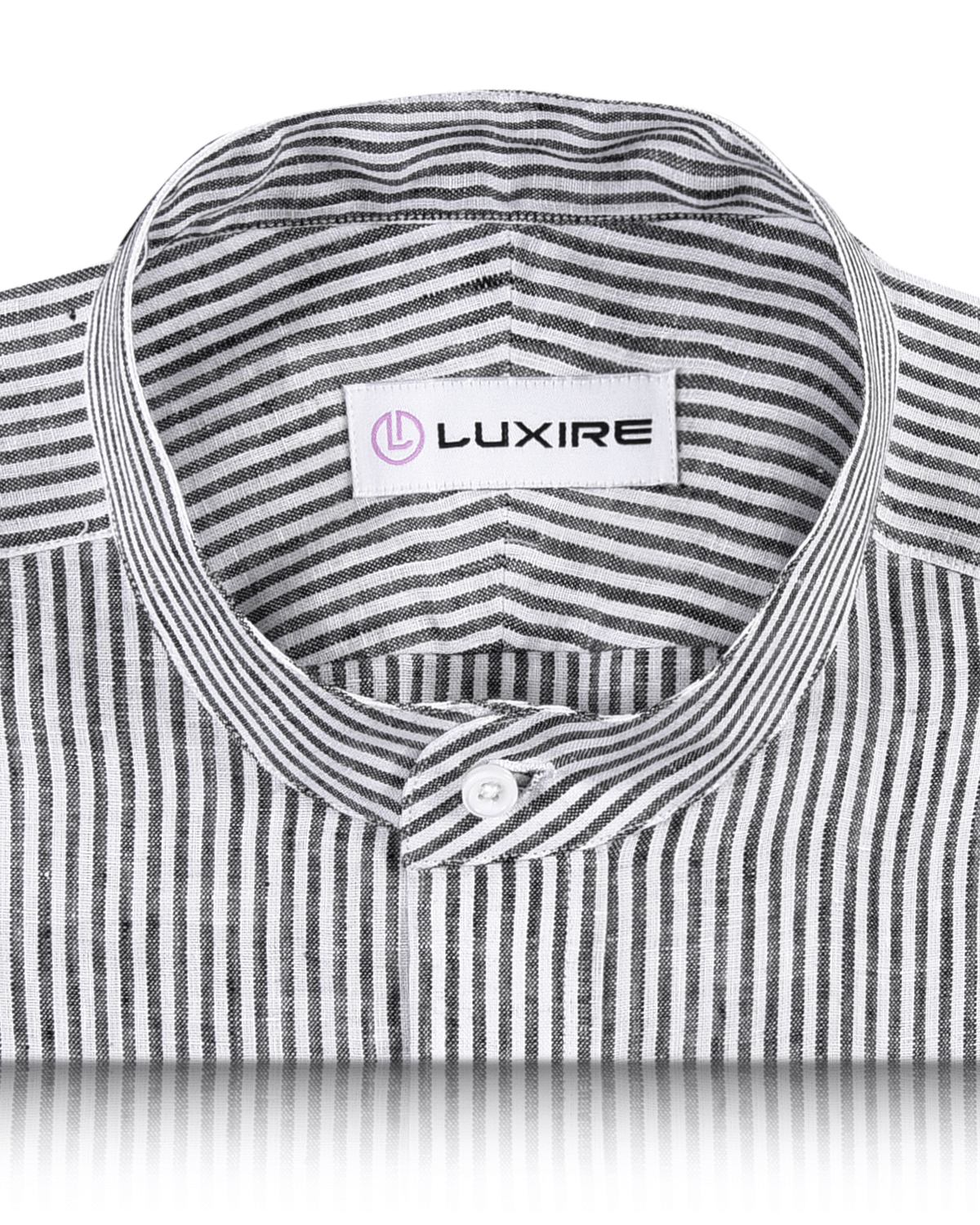 Black University Stripes Linen - 2