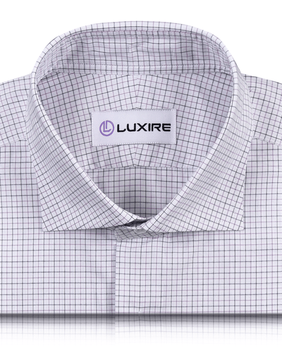 Purple Black Tattersall Checks Shirt