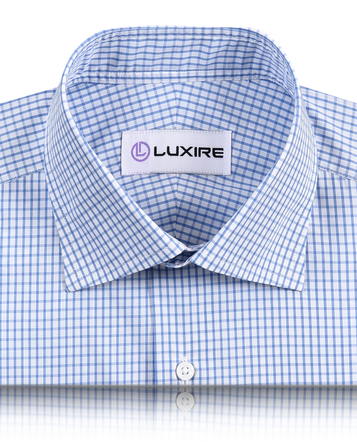 Brembana Light Blue White Graph checks Shirt - 2