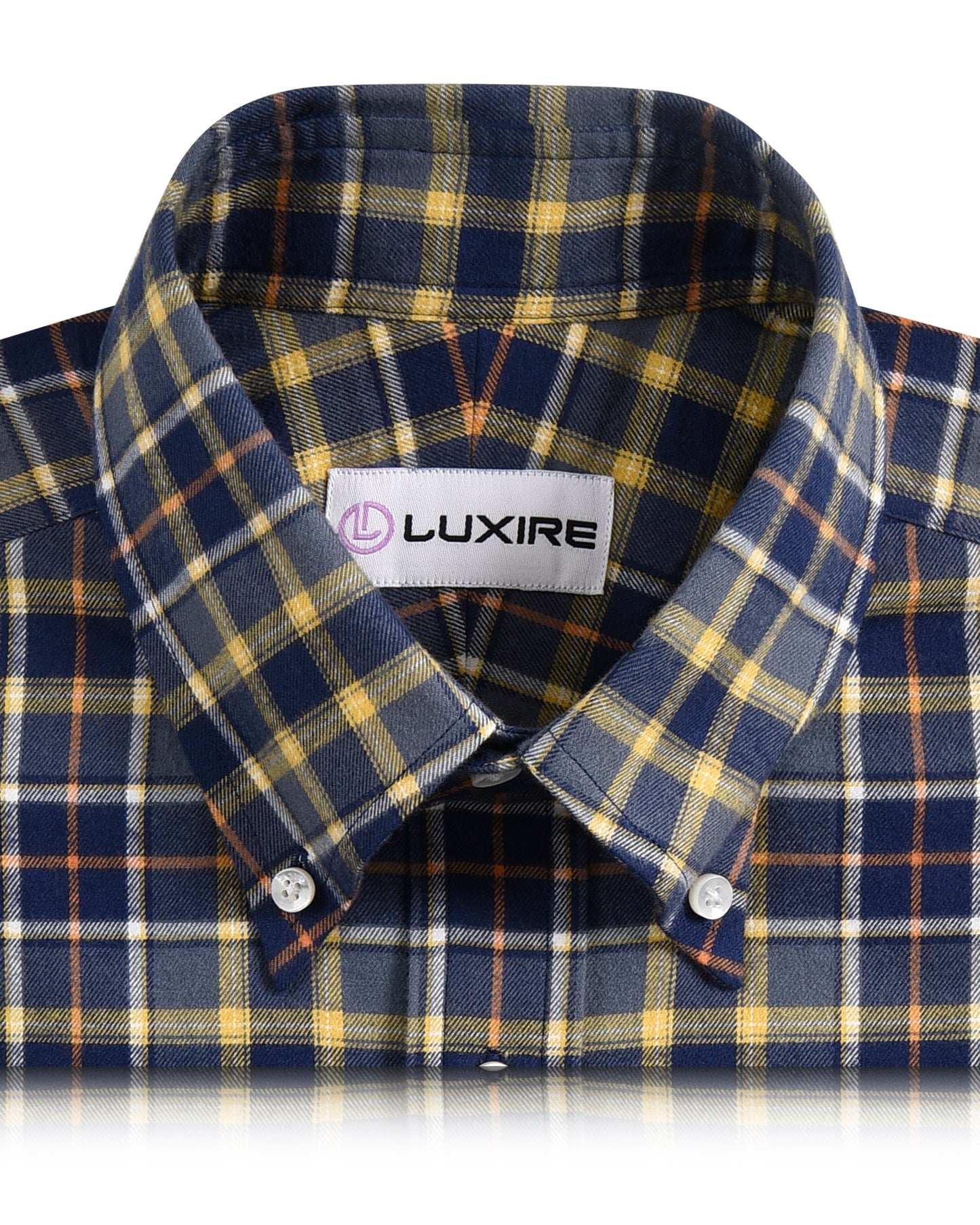 Grey Yellow Tartan Twill