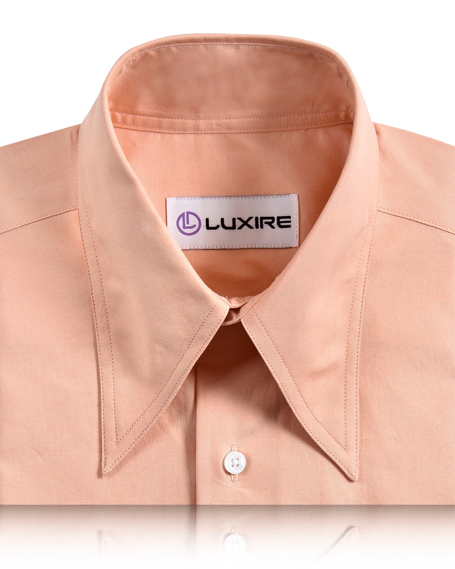 Peach Casual Oxford Shirt