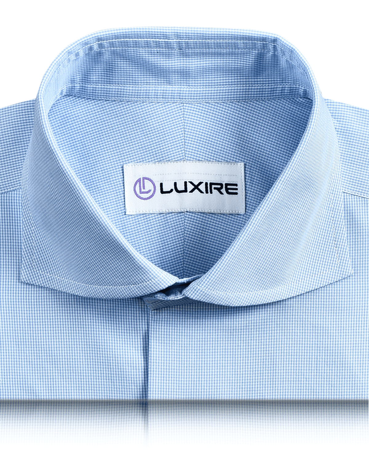 Light Blue Houndstooth Shirt - 2