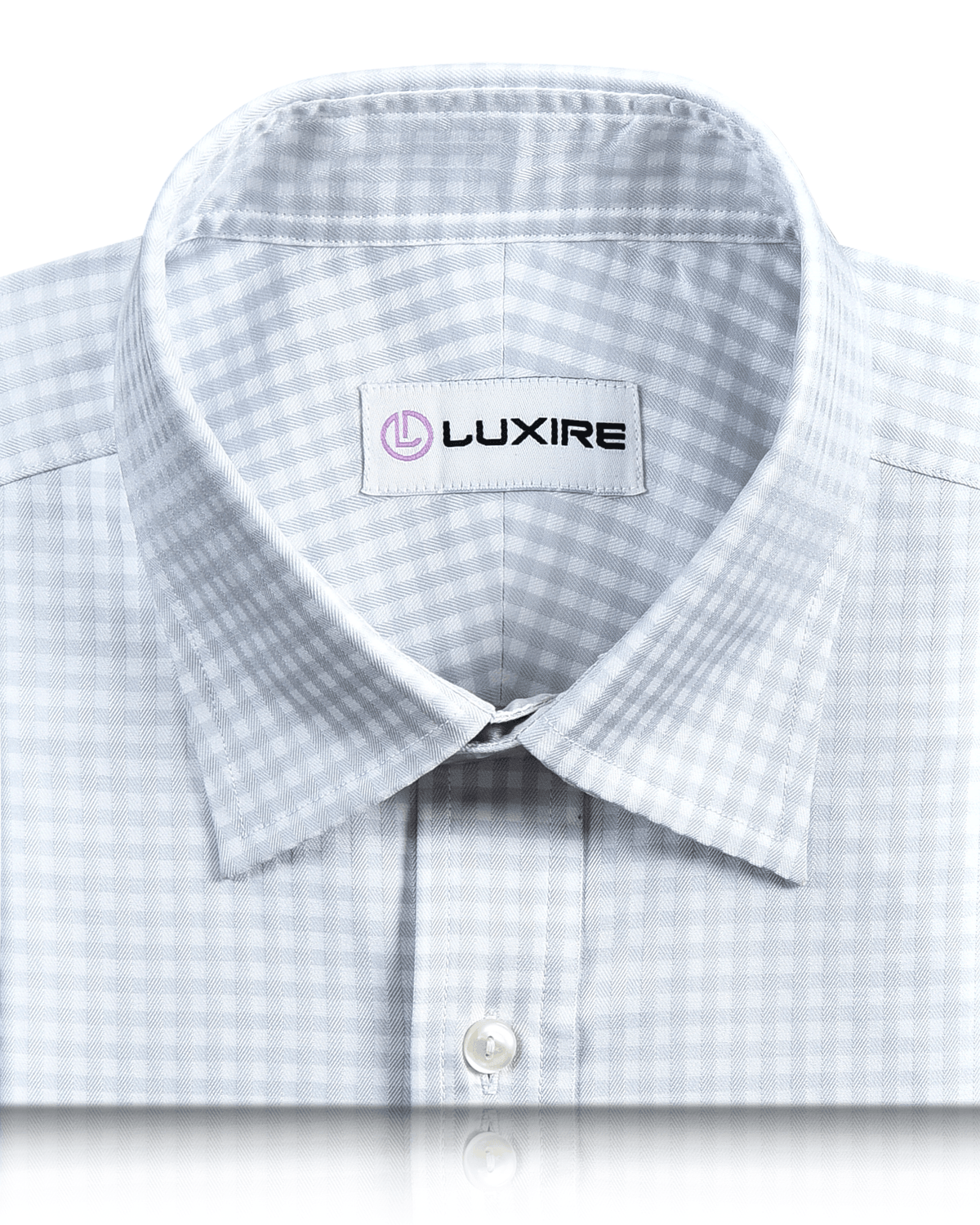 Zegna White Grey Gingham Shirt - 2