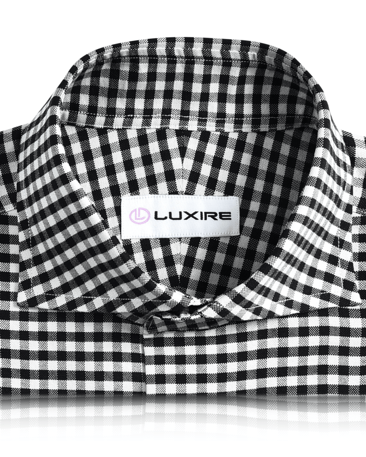 Black Ecru Gingham Shirt - 3