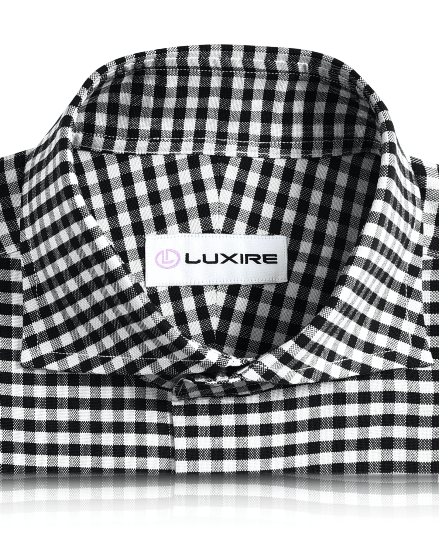 Black Ecru Gingham Shirt