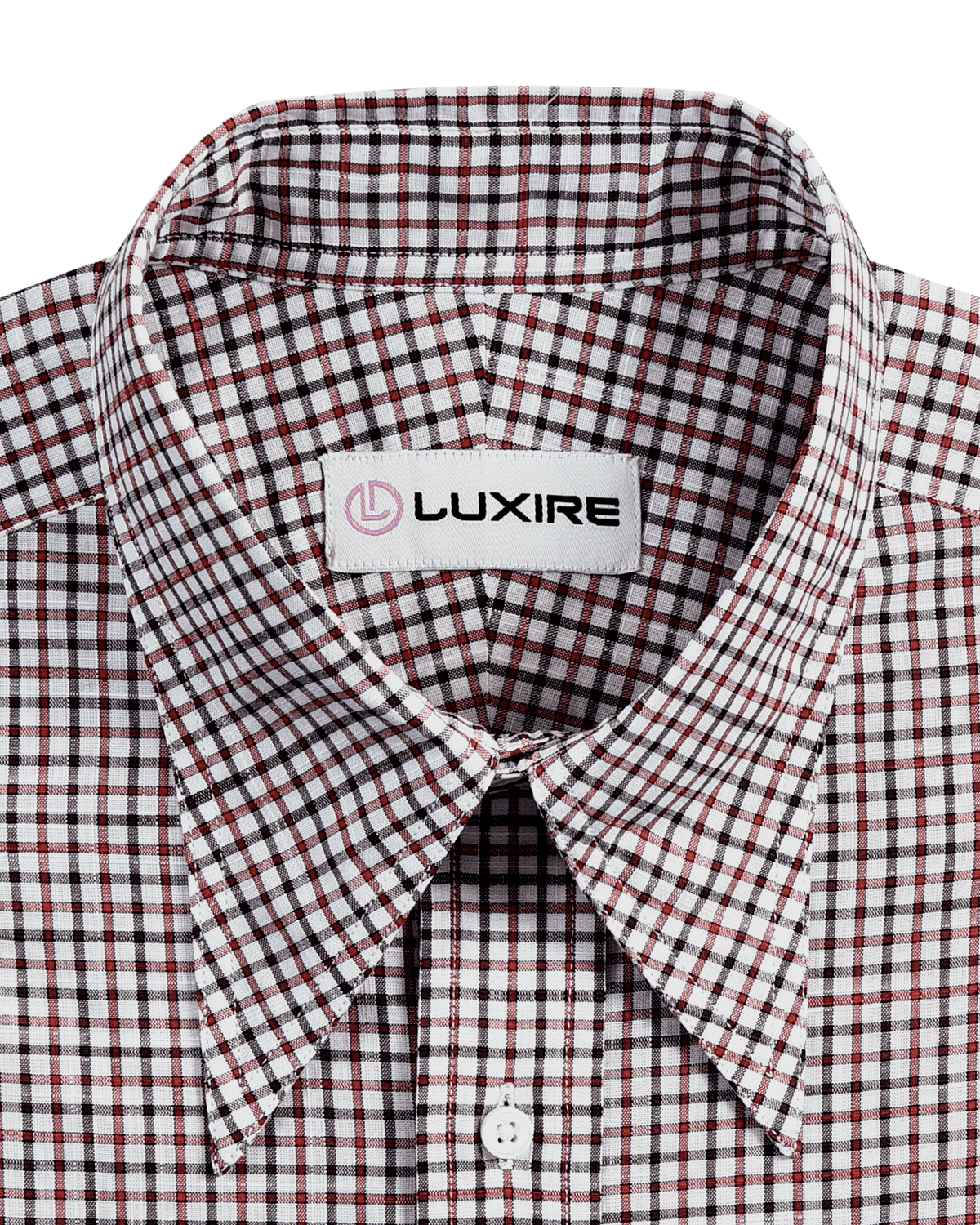 Classic Red Black Mini Gingham Checks On White - 2