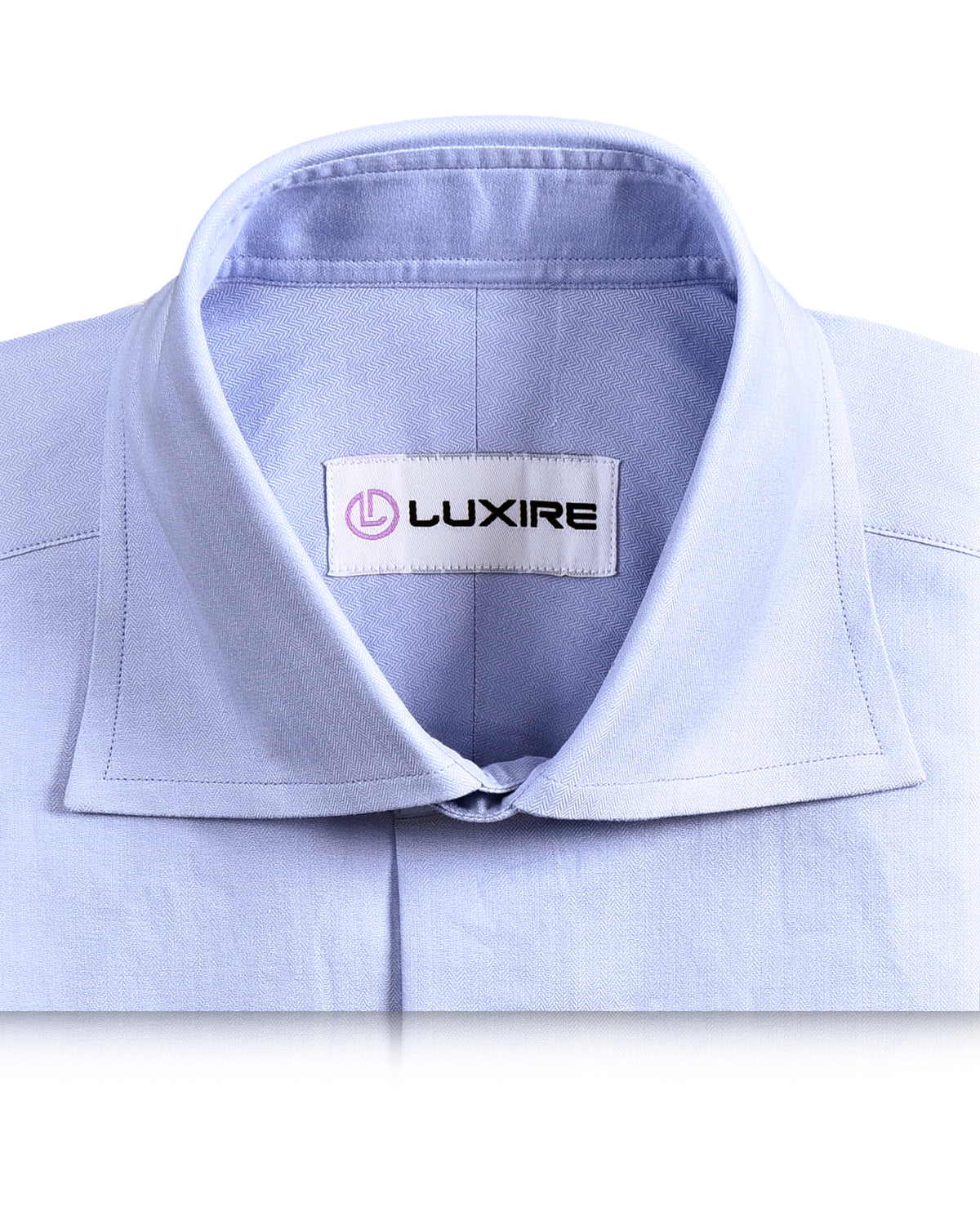 Sky Blue Herringbone Shirt - 2