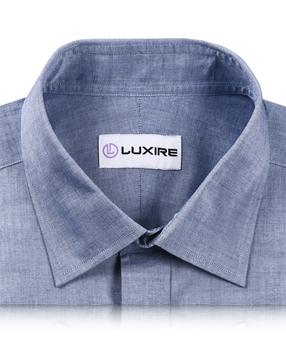 Cobalt Blue Dress Shirt End on End - 2