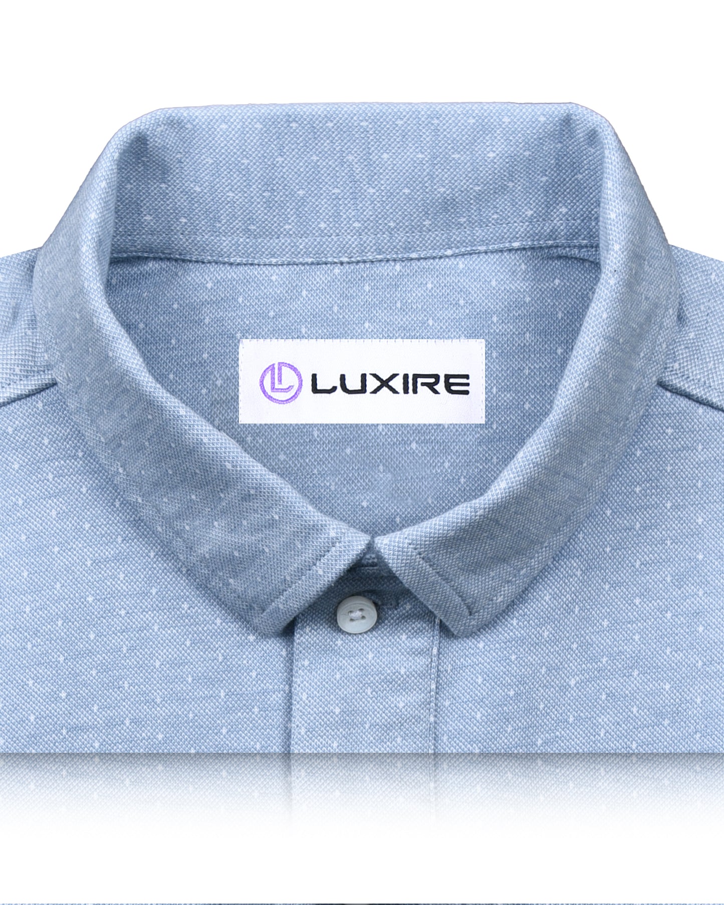 Light Blue Dotted Polo T-Shirt