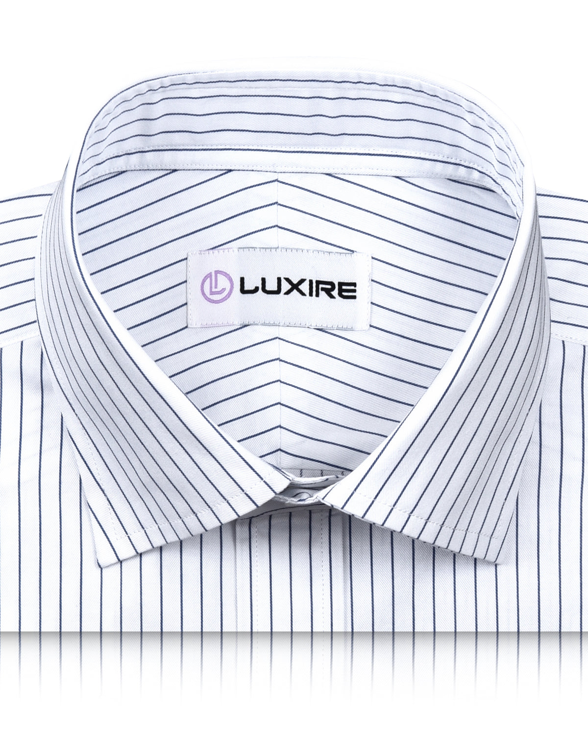Luxire Presto: Monti Blue Pin Stripes Twill Shirt - 2