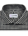 Dark Navy Ecru Gingham Shirt