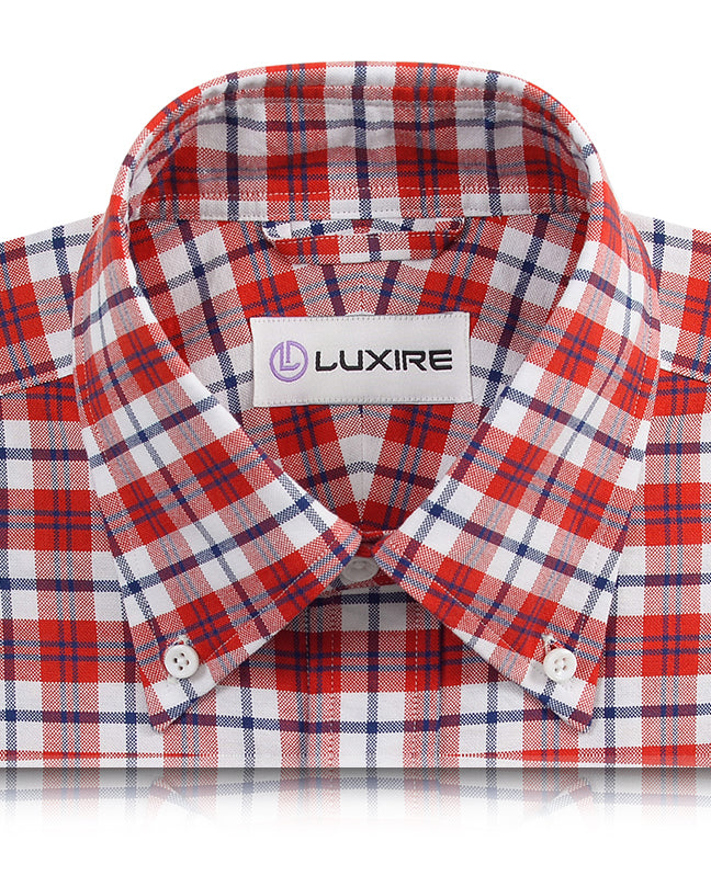Oxford: Red Navy Madras - 2