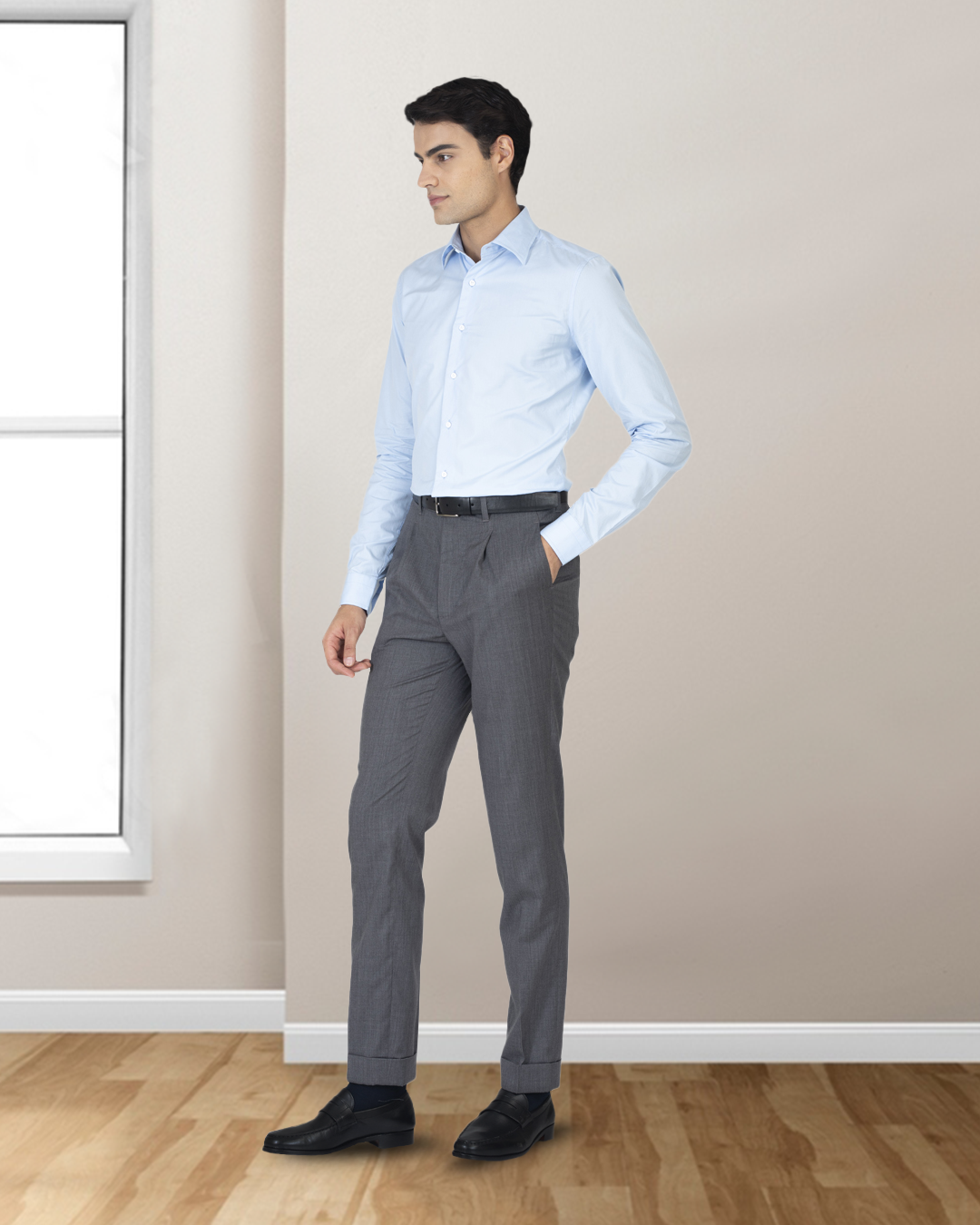 Sky Blue Poplin 120/2 - 3