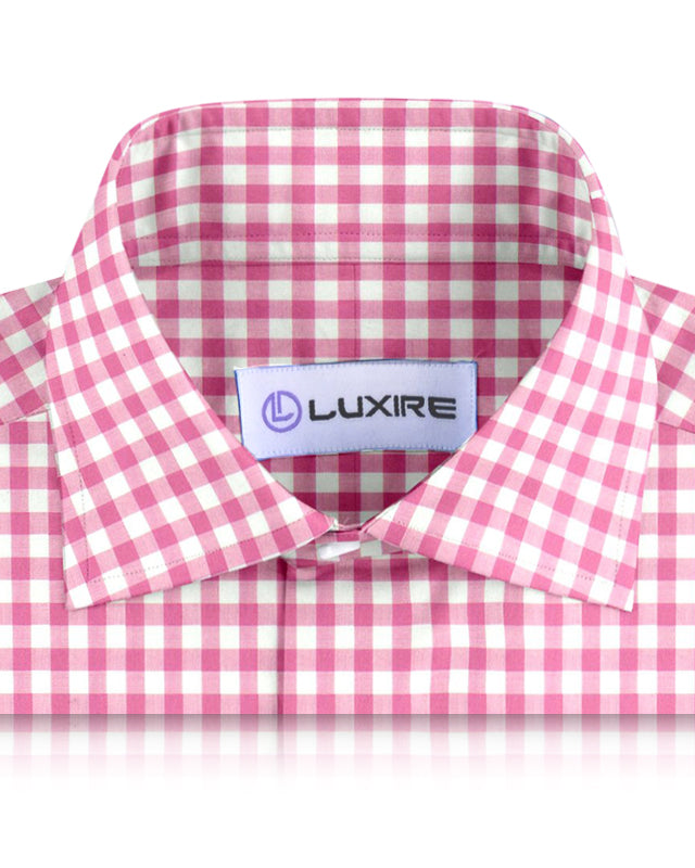 Bright Pink Bold Gingham on White - 2