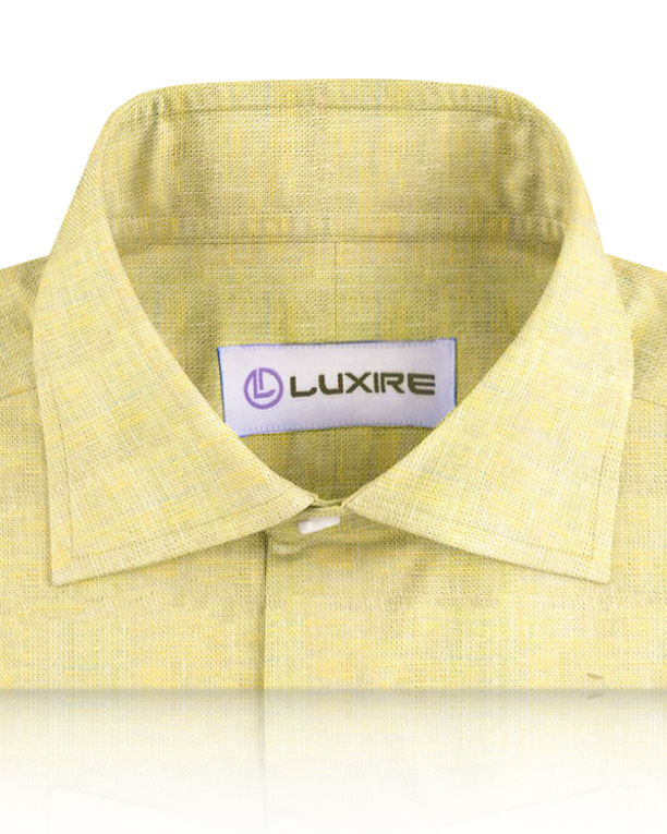 Linen: Pale Yellow End on End