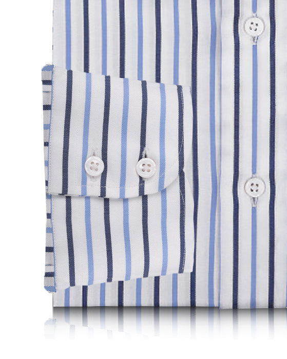 Monti Blue Navy Dress Stripes - 3