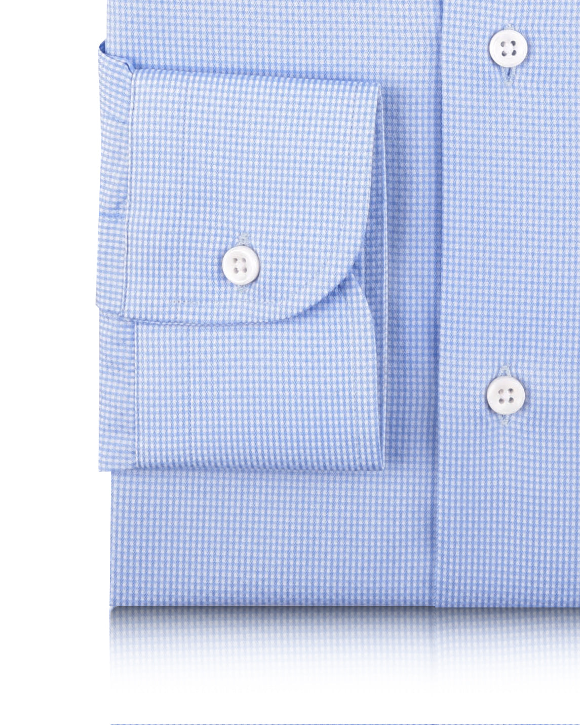 Grandi and Rubinelli Blue White Tattersall checks - 3