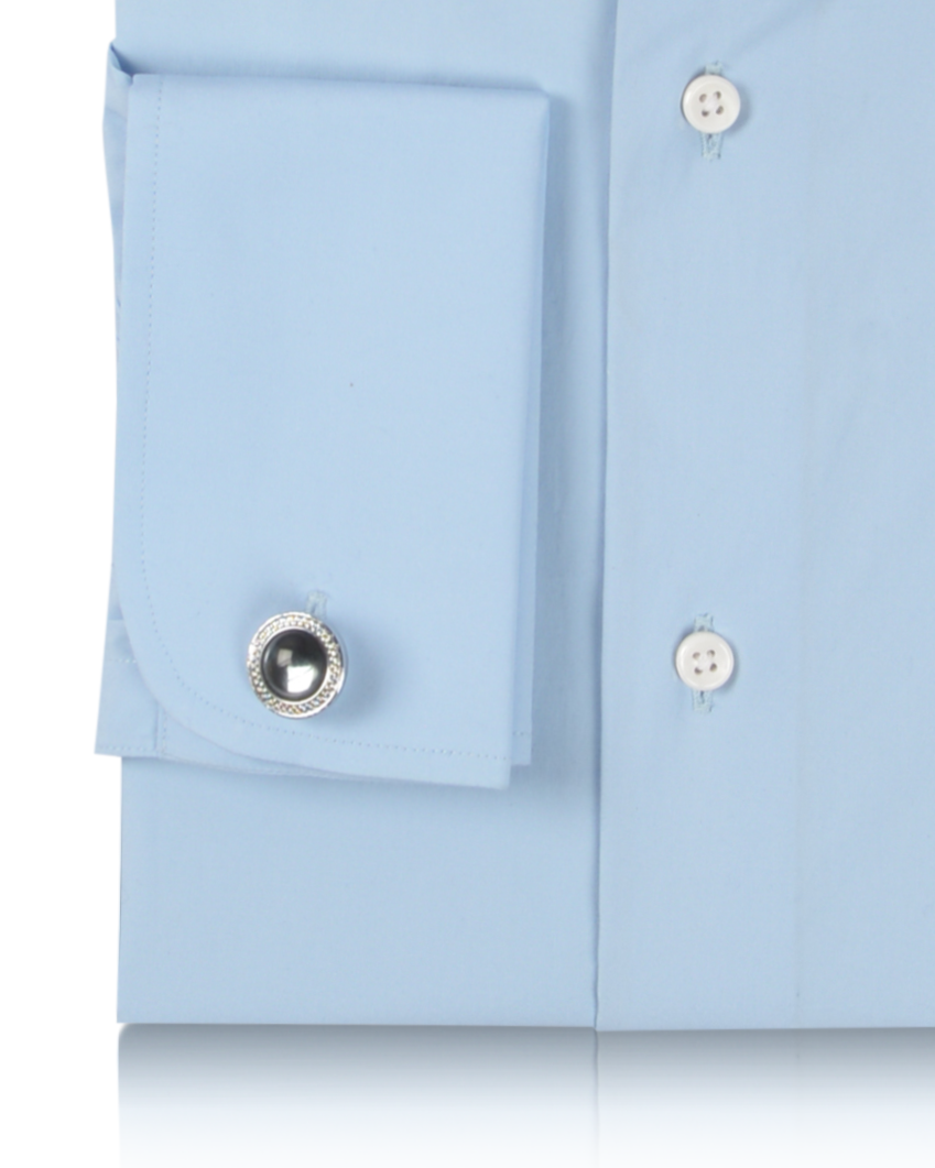 Poplin Sky Blue Shirt - 3