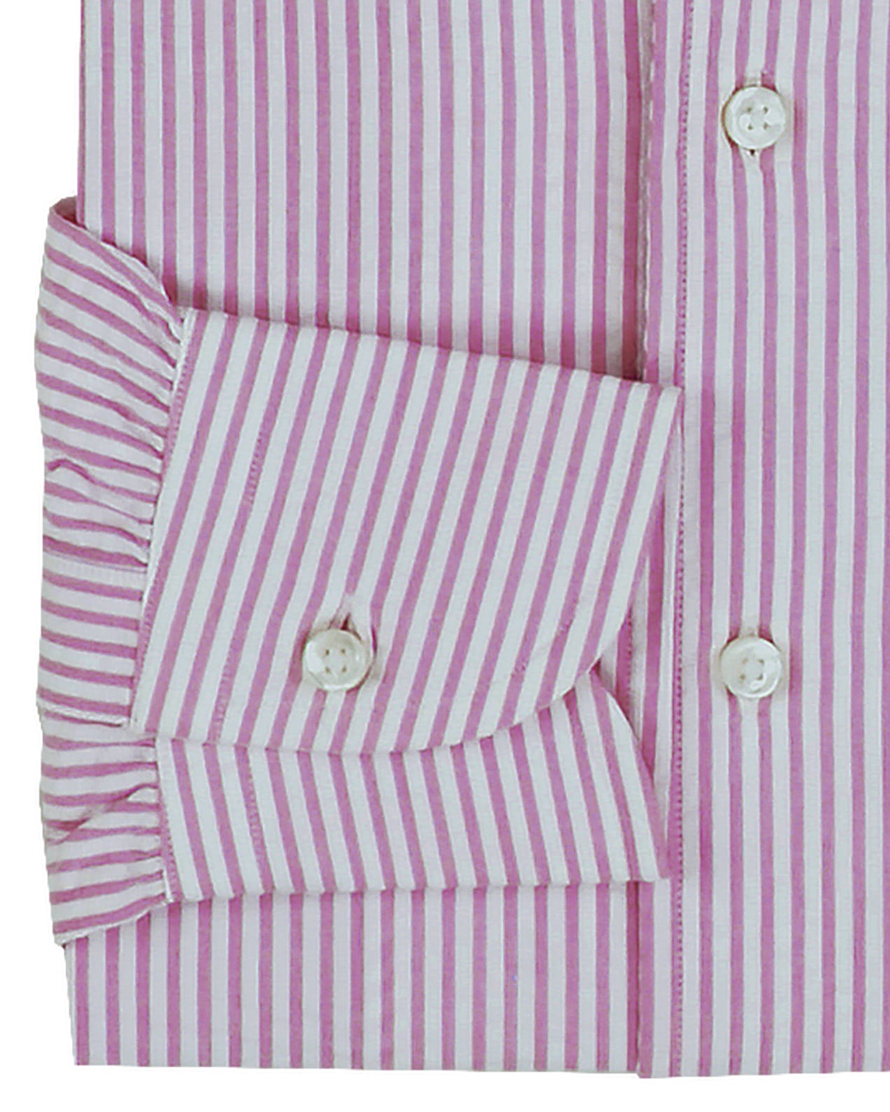 Pink on White Seersucker Candy Stripes