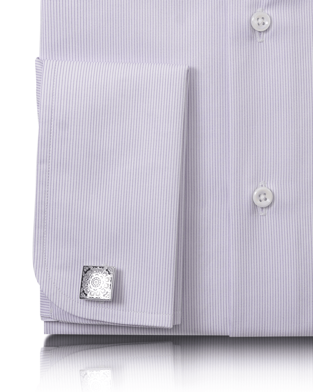 Mauve Pencil Stripes Shirt - 3
