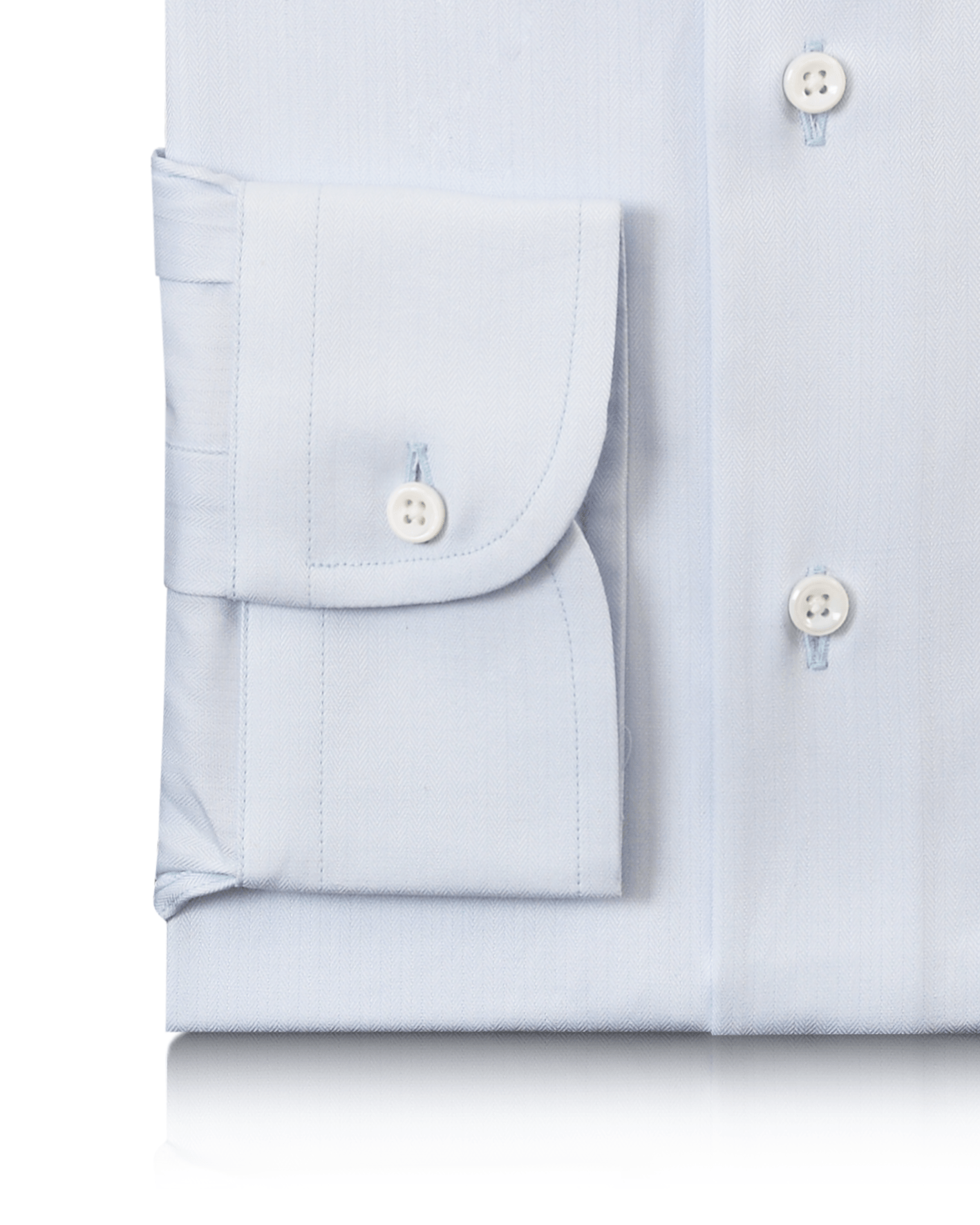 Pale Blue Herringbone Shirt