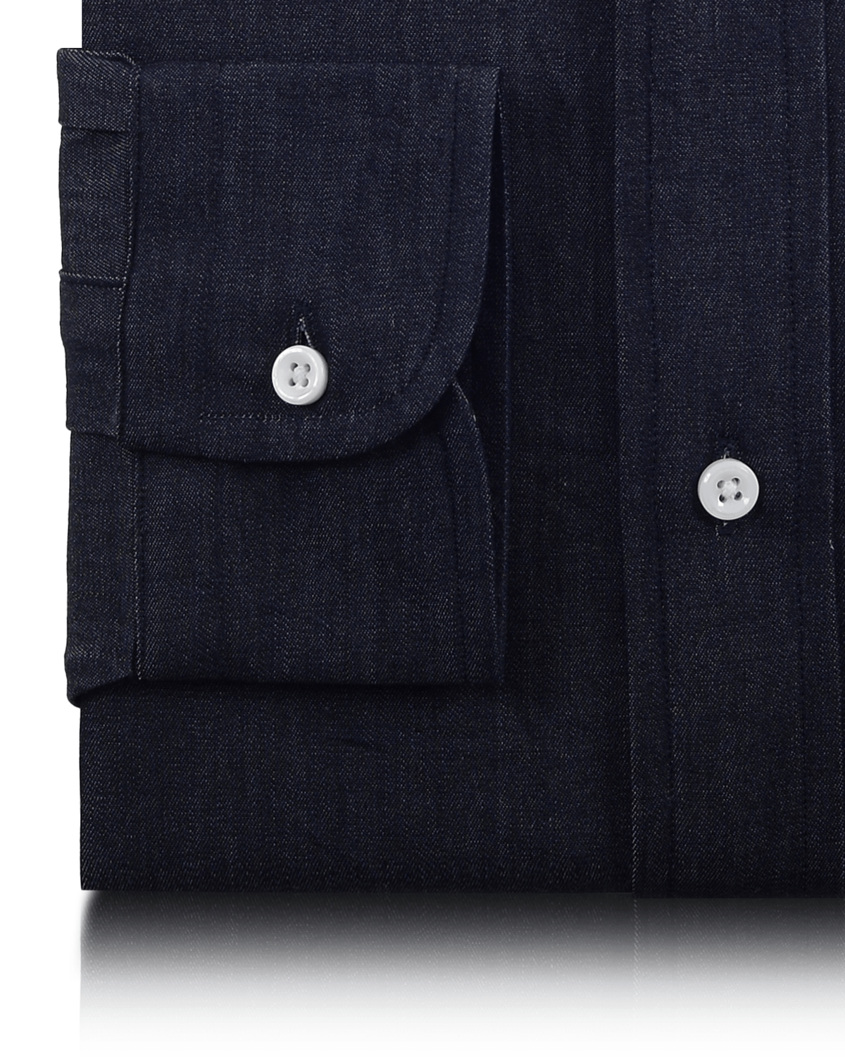 Dark Indigo Denim Chambray Shirt - 3