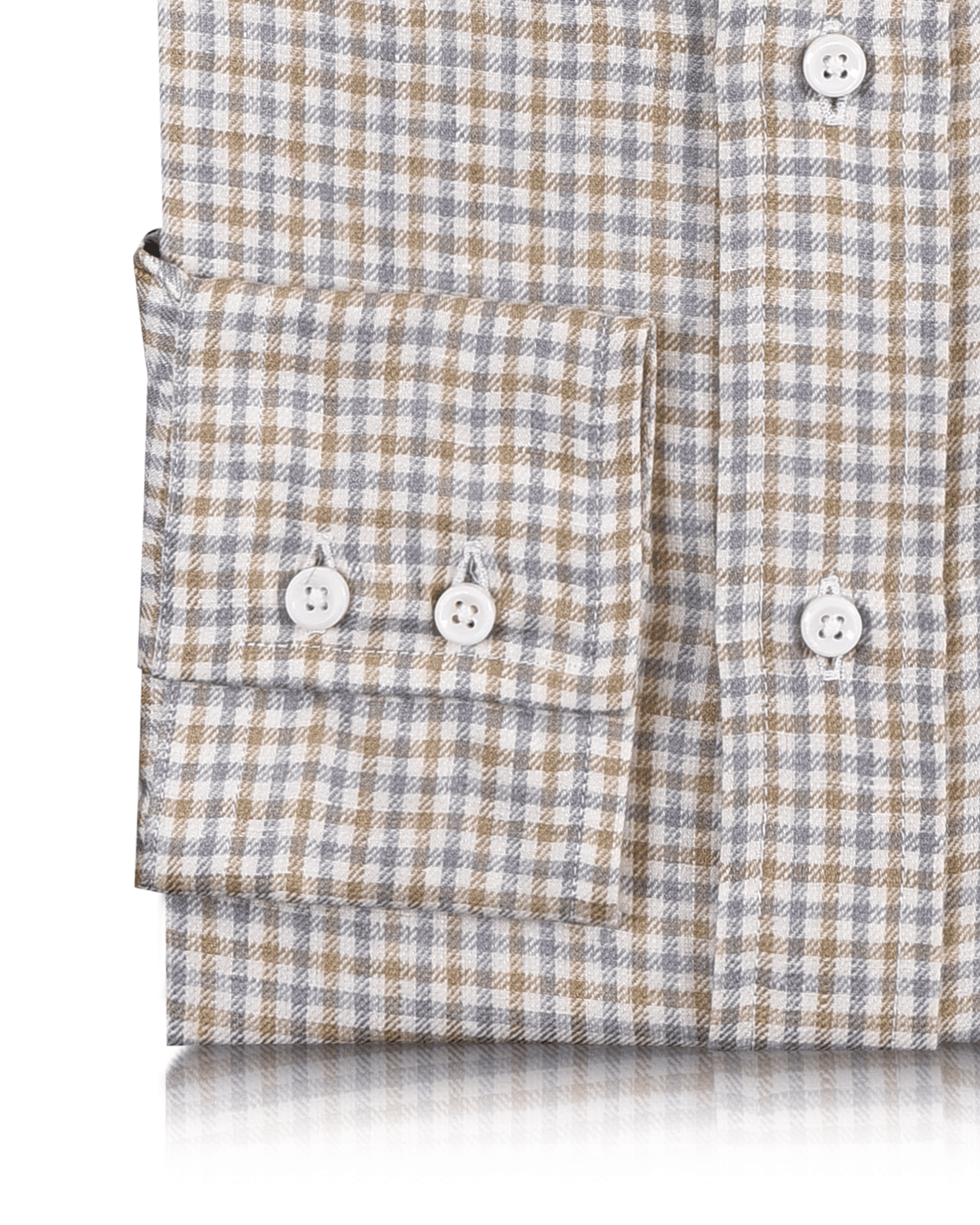 Linen: Bronze Silver Mini Checks - 3