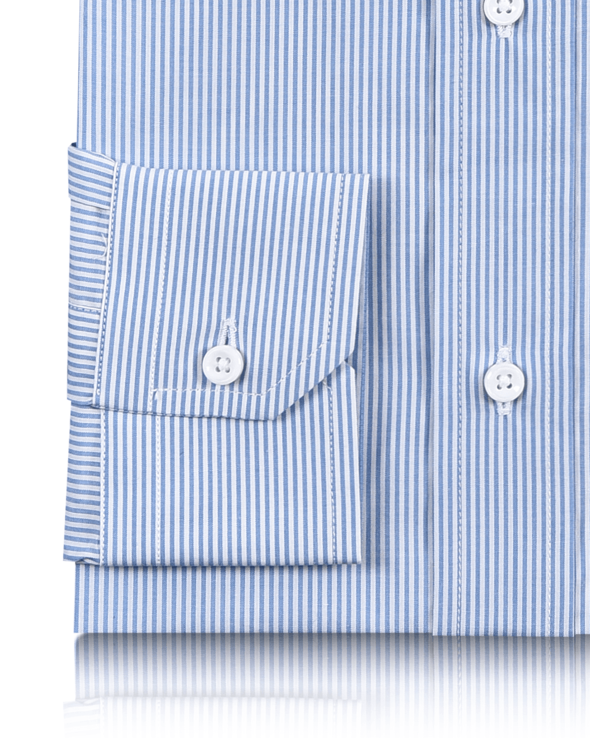 Blue Dress Stripes Shirt - 3