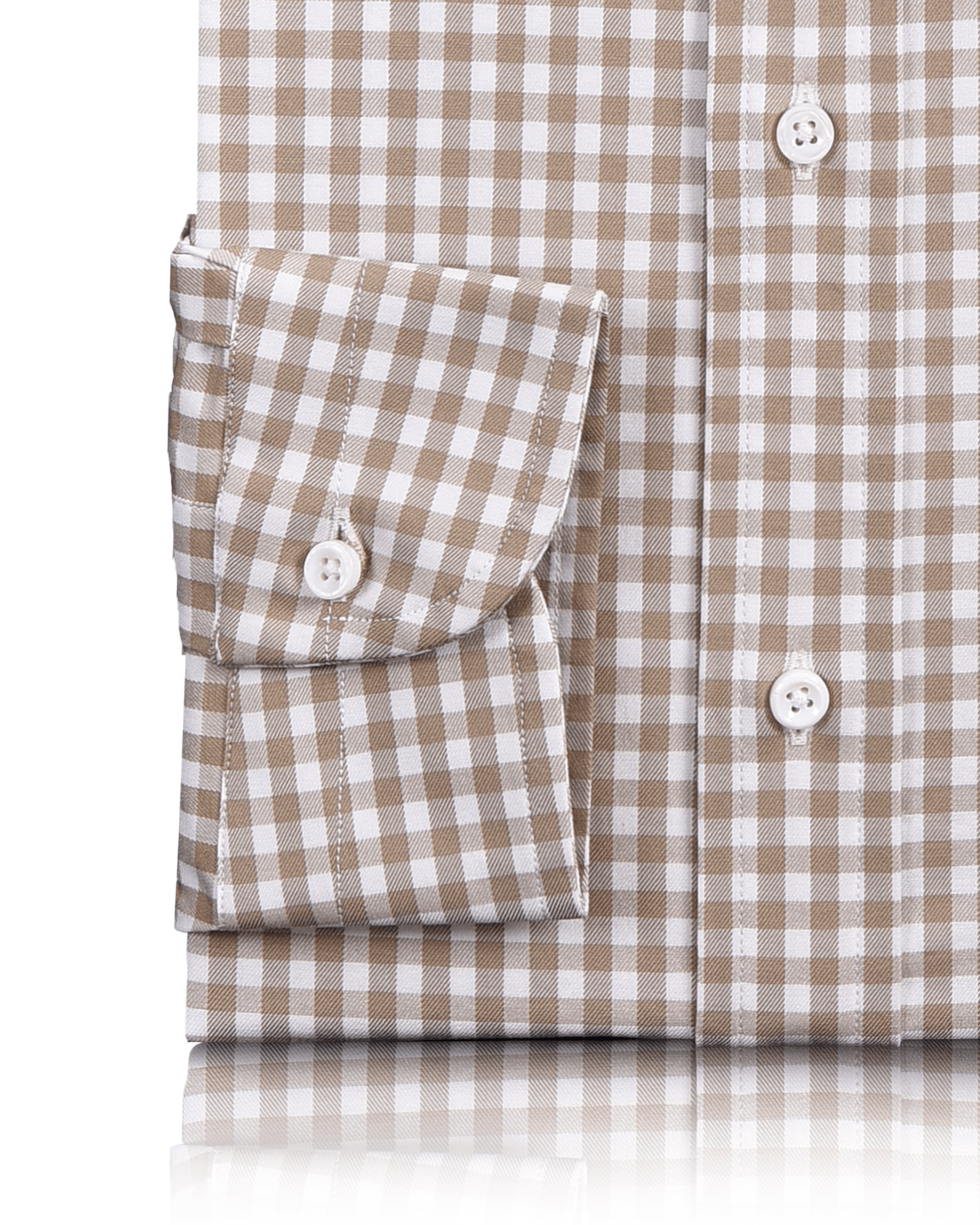 BROWN TWILL GINGHAM CHECKS