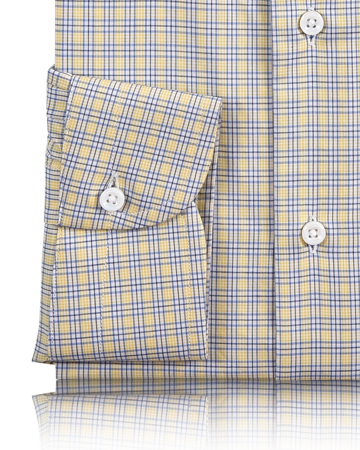 Yellow Blue Tattersall Shirt - 3