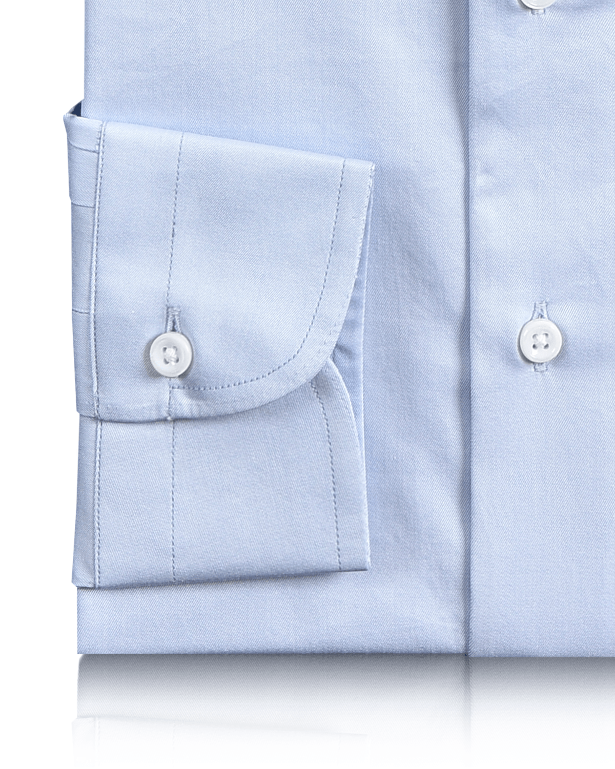 Brembana 2-Ply Giza Sky Blue Business Twill Shirt - 3