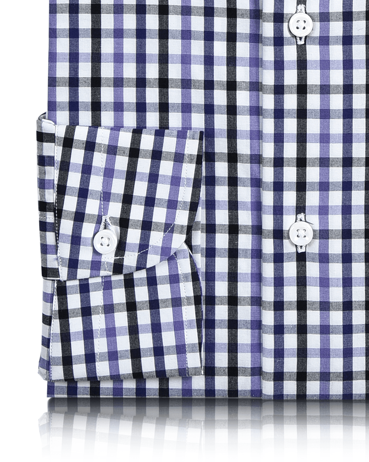 Purple Black Tattersall Gingham - 3
