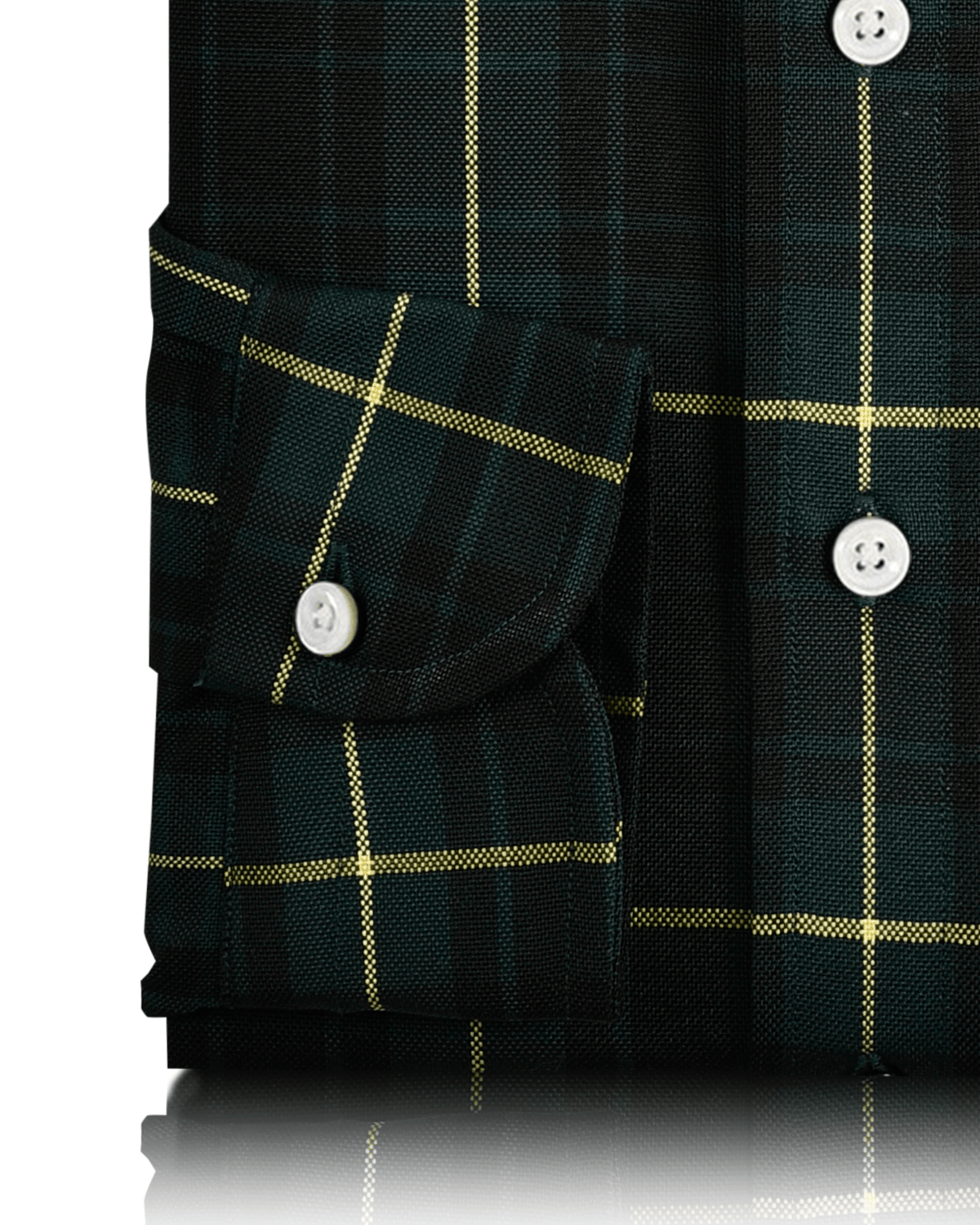 Tartan Checks Green Black Yellow Shirt - 3