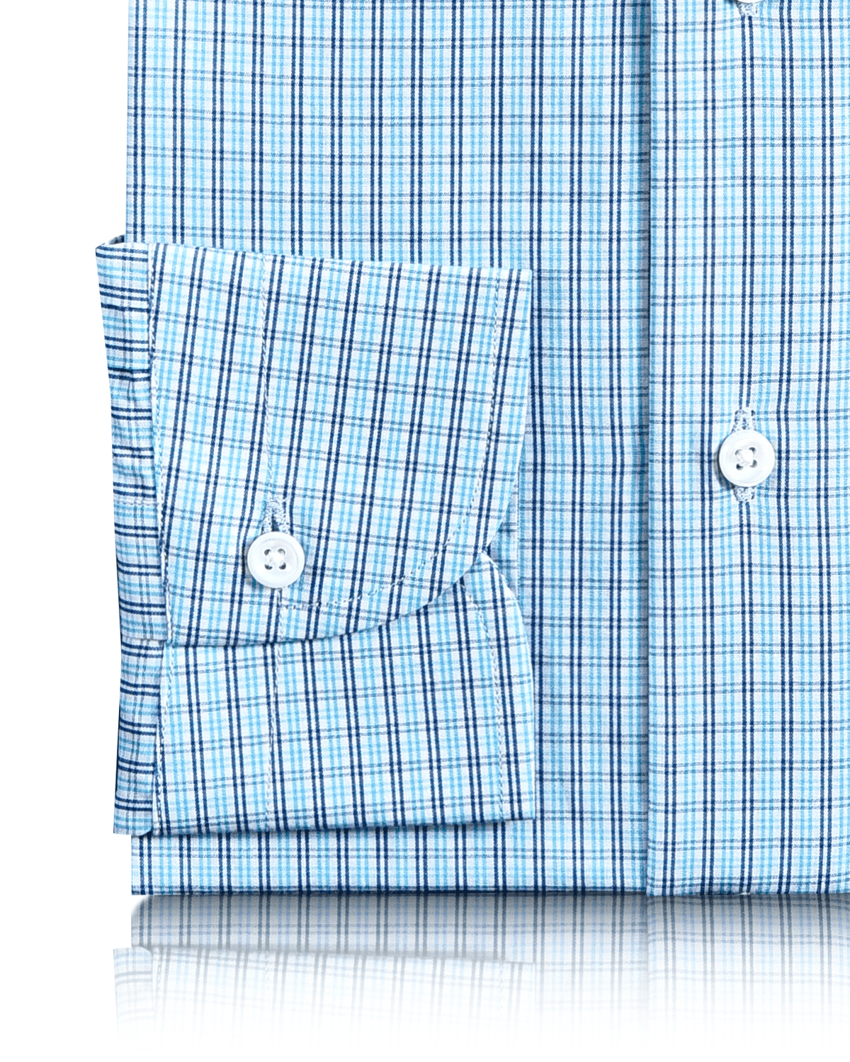 Mint-Blue Navy Tattersall Checks - 3