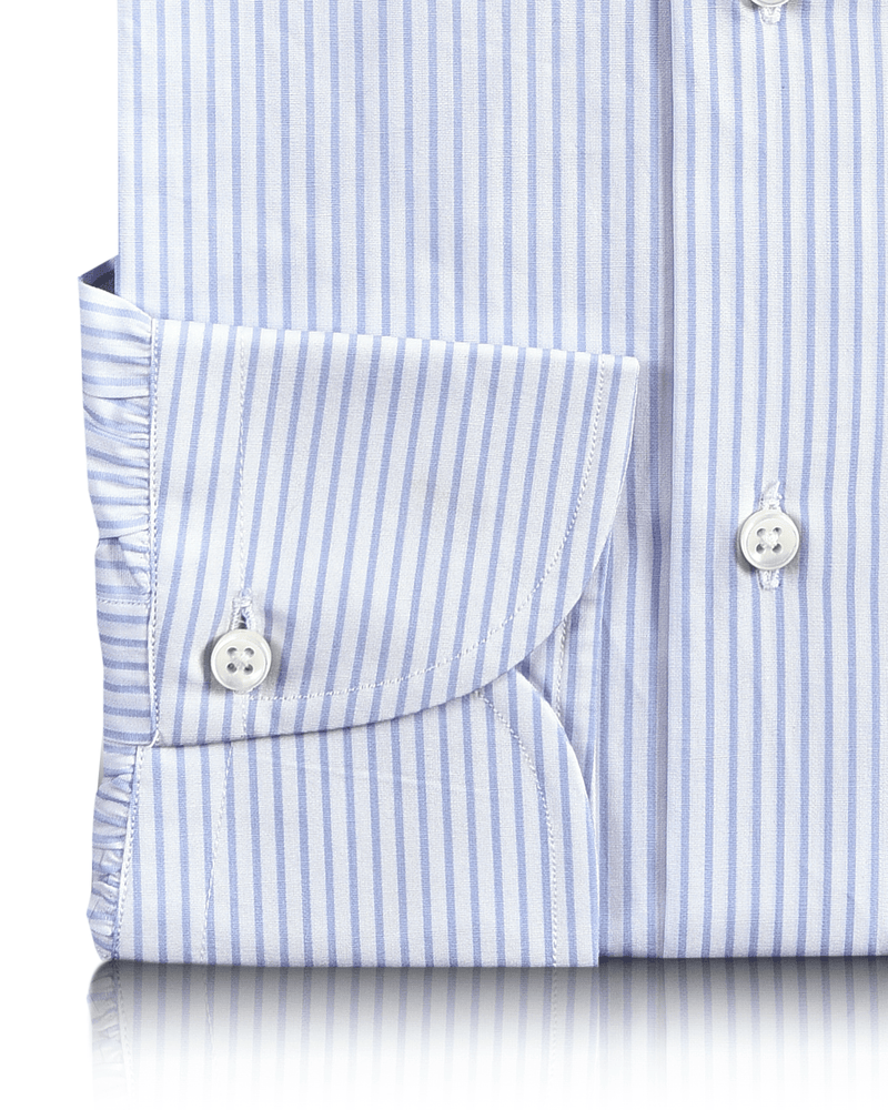 Pale Blue Dress Stripes Shirt