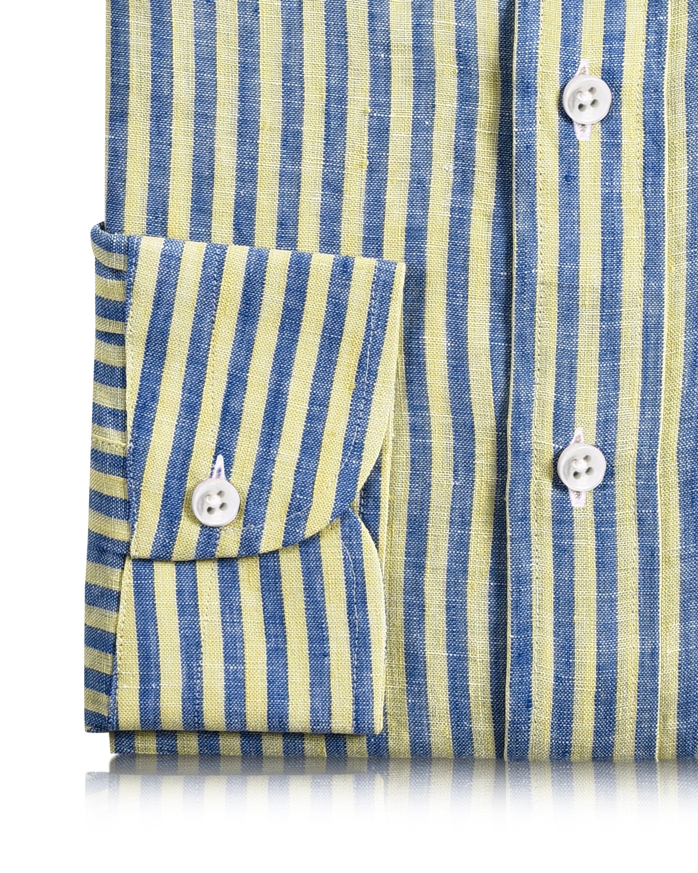 Linen: Yellow Blue Dress Stripes