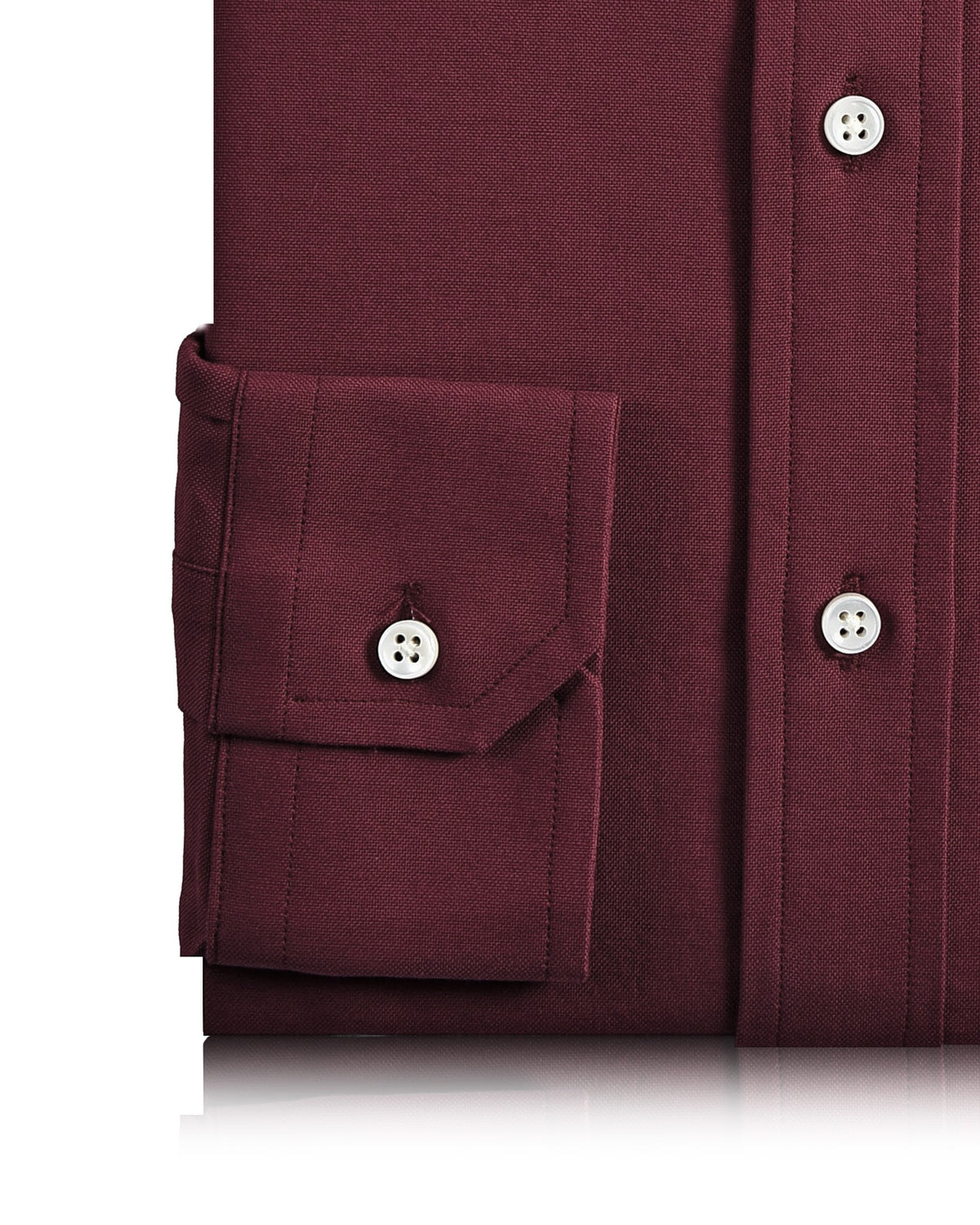 Maroon oxford Shirt - 3