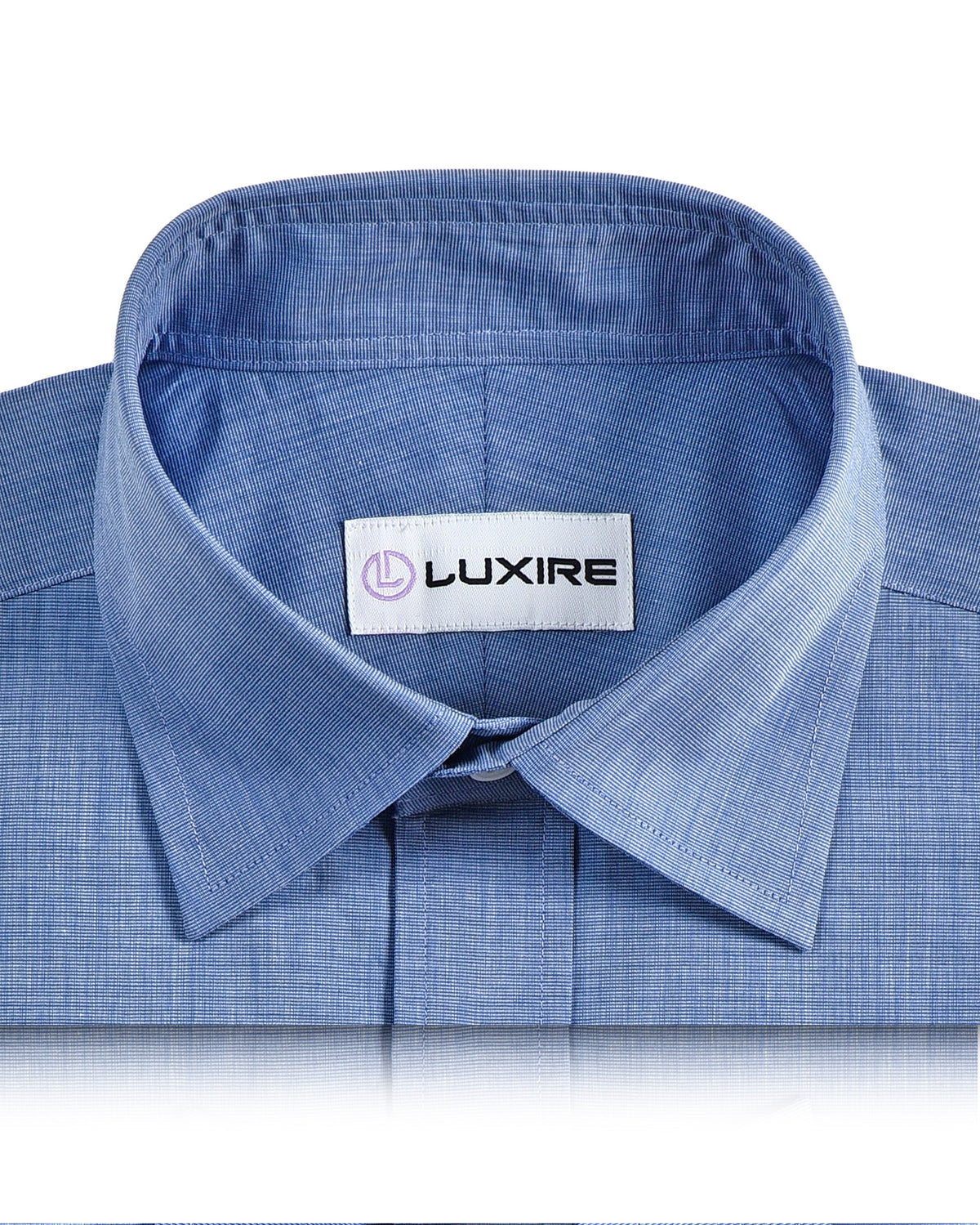 Ink Blue End on End Shirt - 2