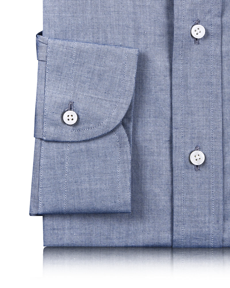 Cobalt Blue Dress Shirt End on End