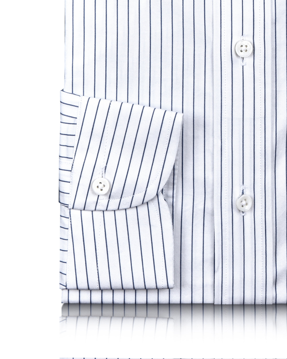 Luxire Presto: Monti Blue Pin Stripes Twill Shirt - 3